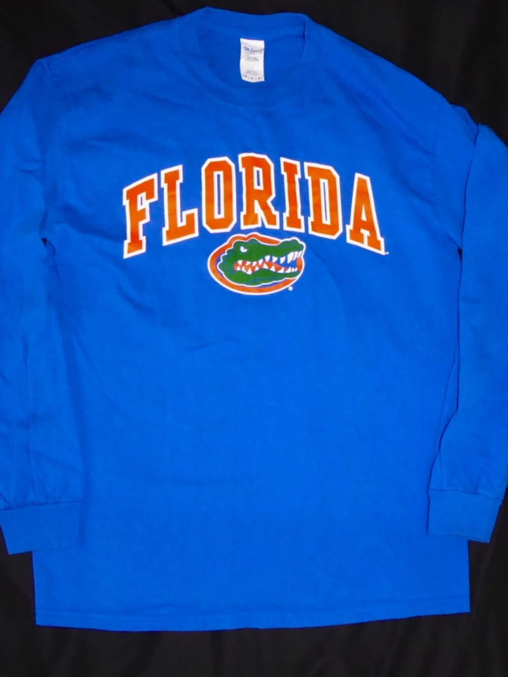 Florida Gators Shirt Blue Long Sleeve Cotton UF Cotton T-Shirt Mens M